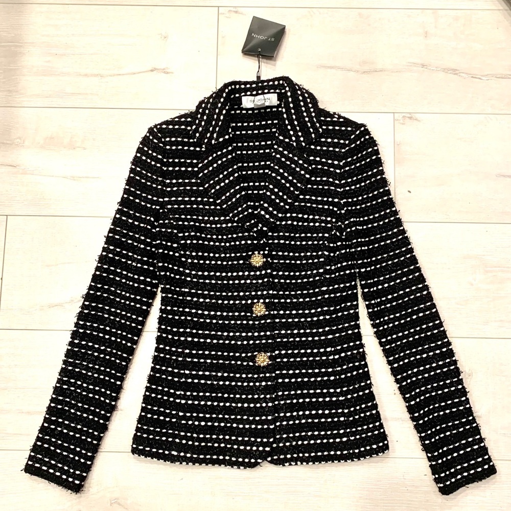 St.John wool blend blazer/ jacket NWT